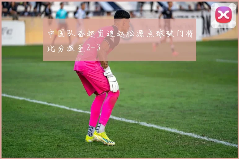 中国队奋起直追赵松源点球破门将比分扳至2-3